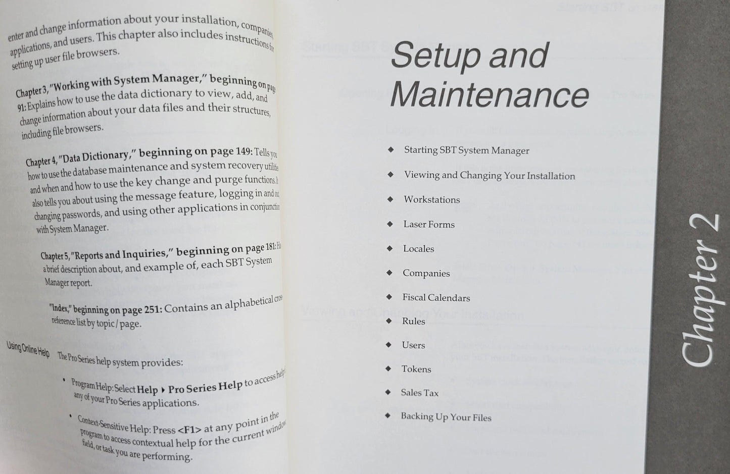 Vintage - SBT Pro Series 6.0 System Manager, 1999