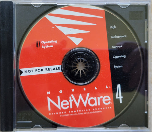 1. Vintage - NOVELL NetWare 4.1 Operating System, 1994