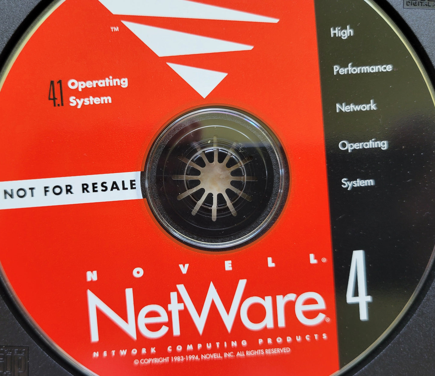 1. Vintage - NOVELL NetWare 4.1 Operating System, 1994