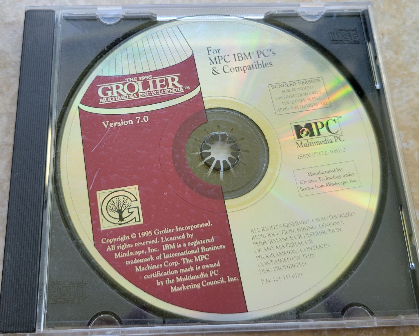 Grolier Multimedia Encyclopedia, Version 7.0
