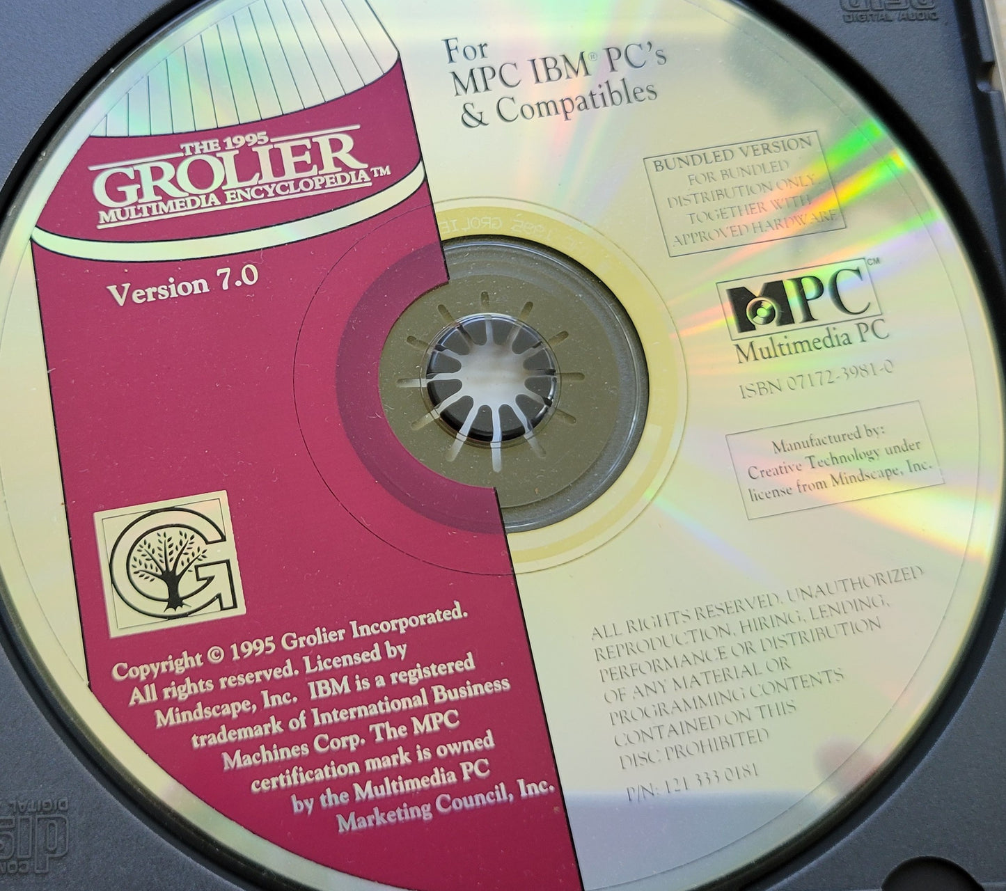 Grolier Multimedia Encyclopedia, Version 7.0