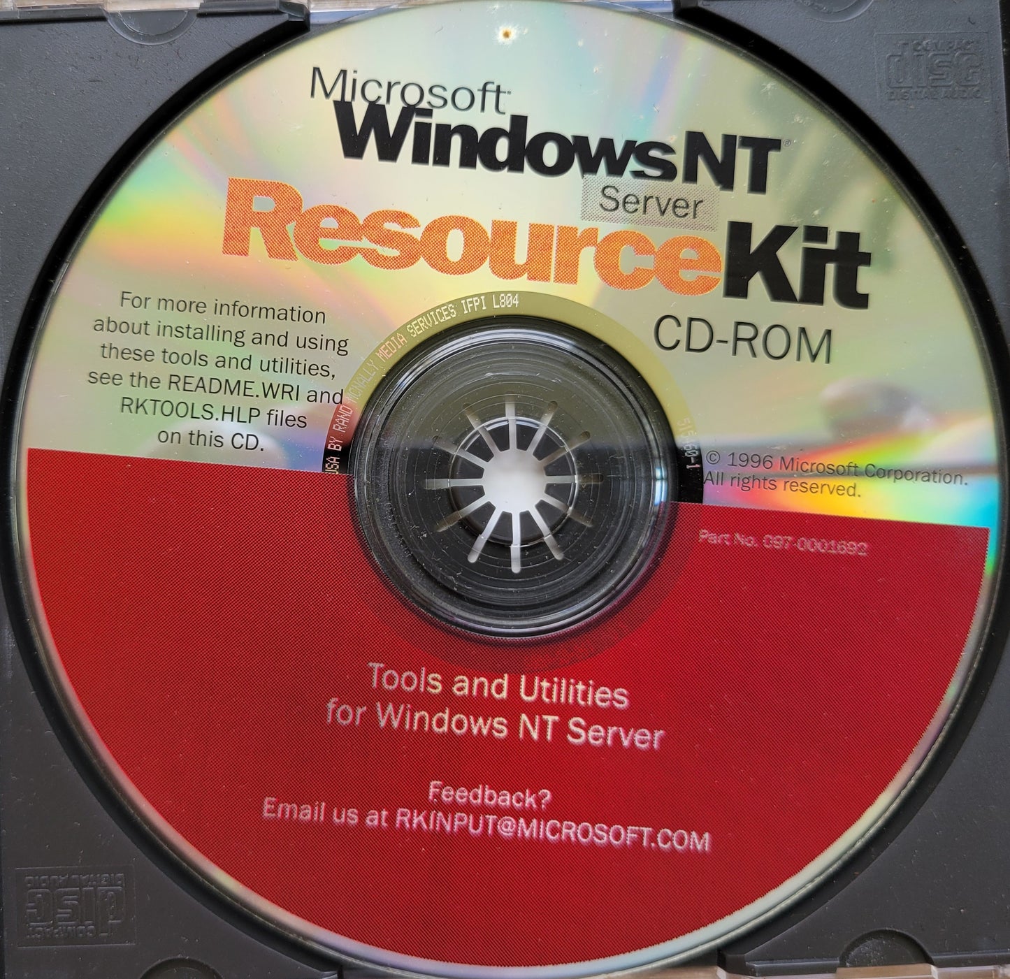 Vintage CD - Microsoft Windows NT Server Resource Kit, 1996