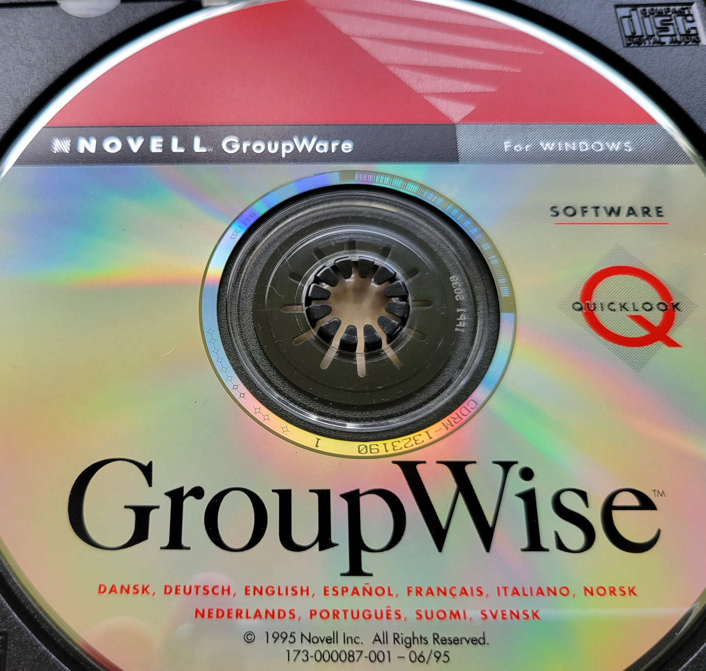 Vintage CD - NOVELL GroupWare for Windows, GroupWise