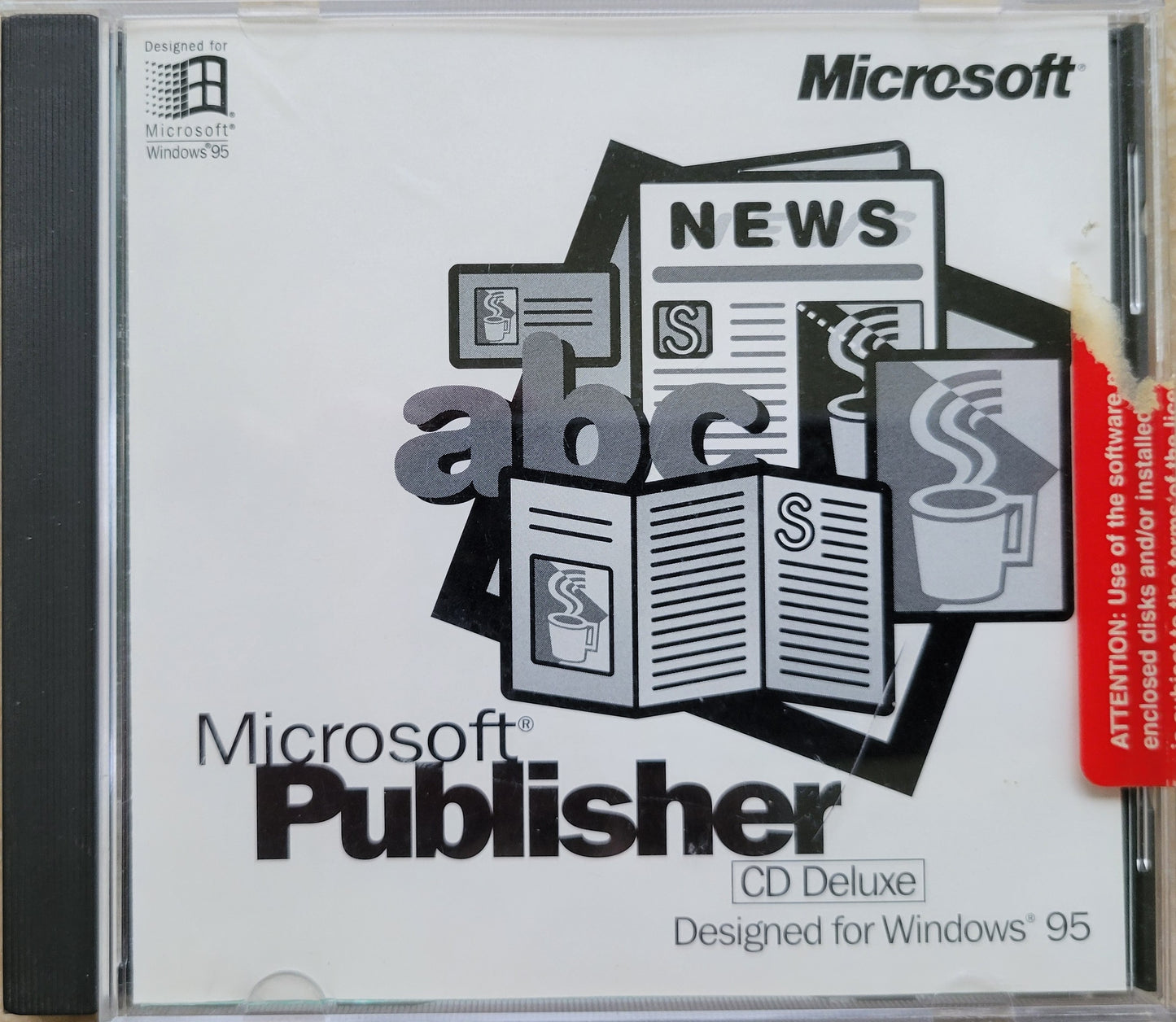 Vintage CD - Microsoft Publisher for Windows 95, 1995