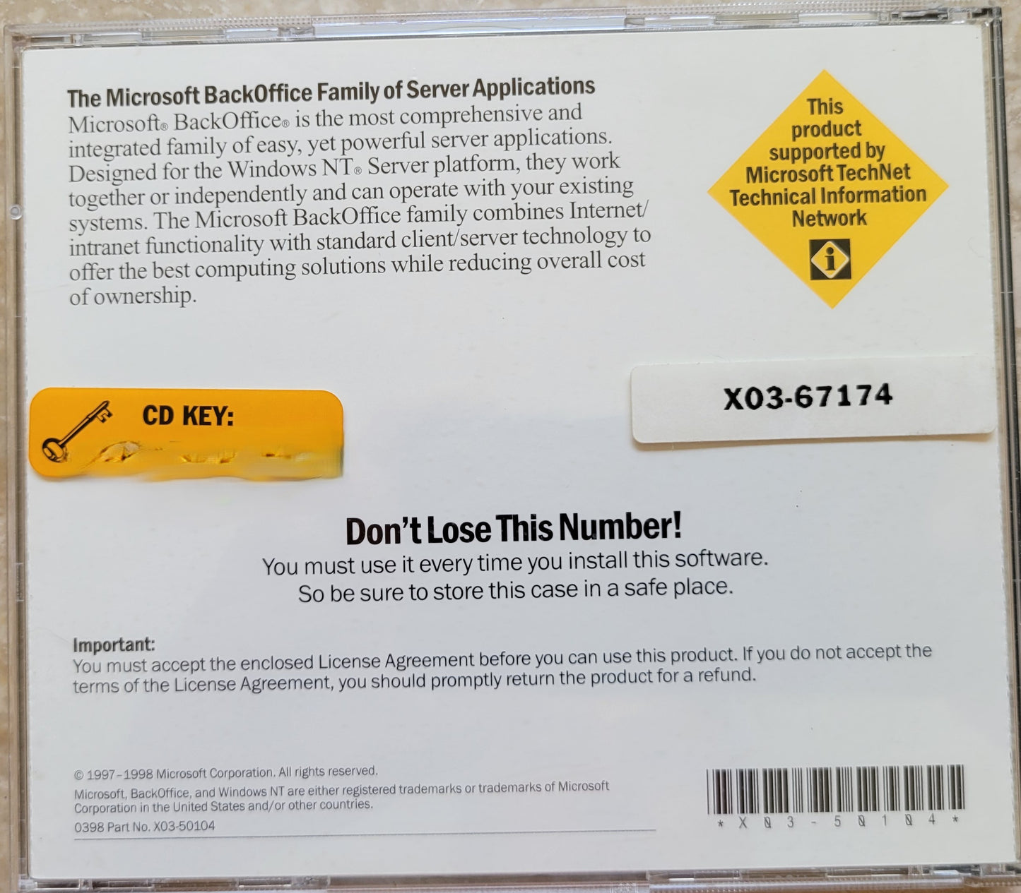Vintage CD - Microsoft Site Server Software