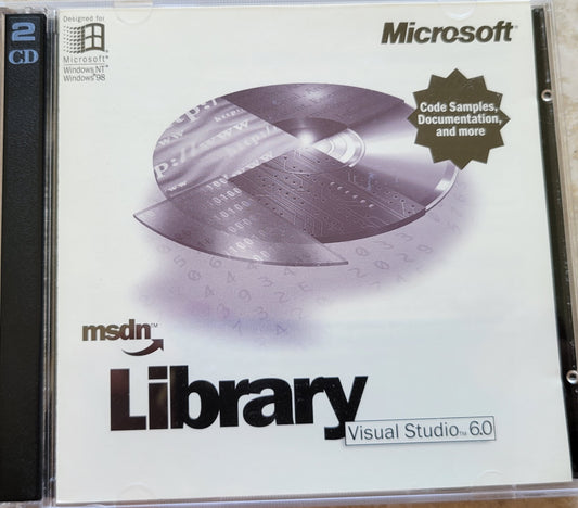 1. Microsoft Visual Studio 6.0 by MSDN Library, 2 CDs, 1998