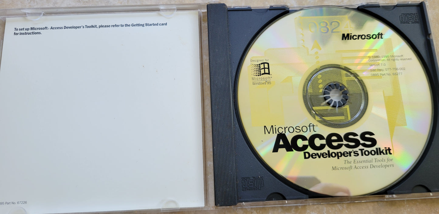 Vintage CD - Microsoft Access Developer's Toolkit