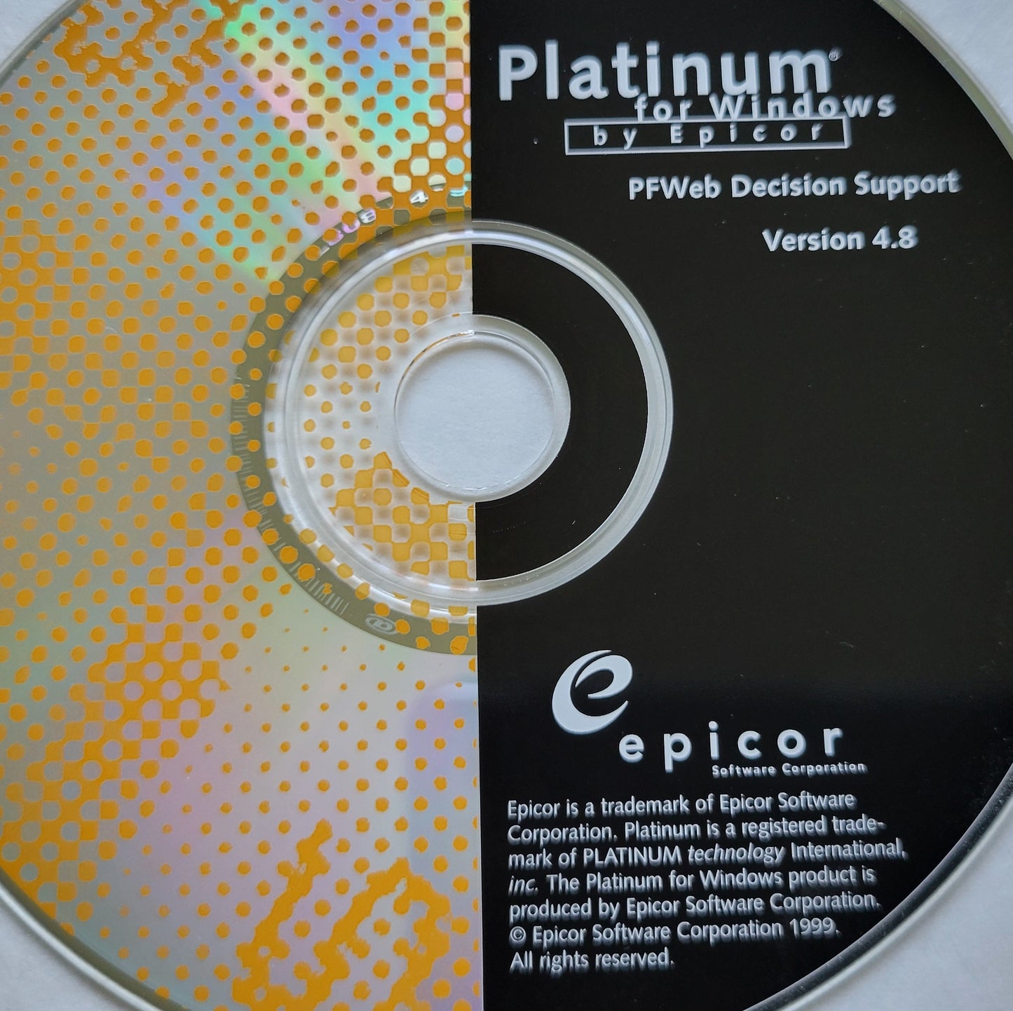 Vintage CD - Platinum for Windows: PFWeb Decision Support, Version 4.8