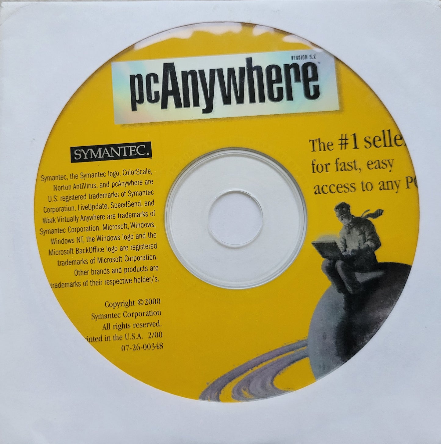 Vintage CD - Symantec PCAnywhere, Version 9.2, 2000