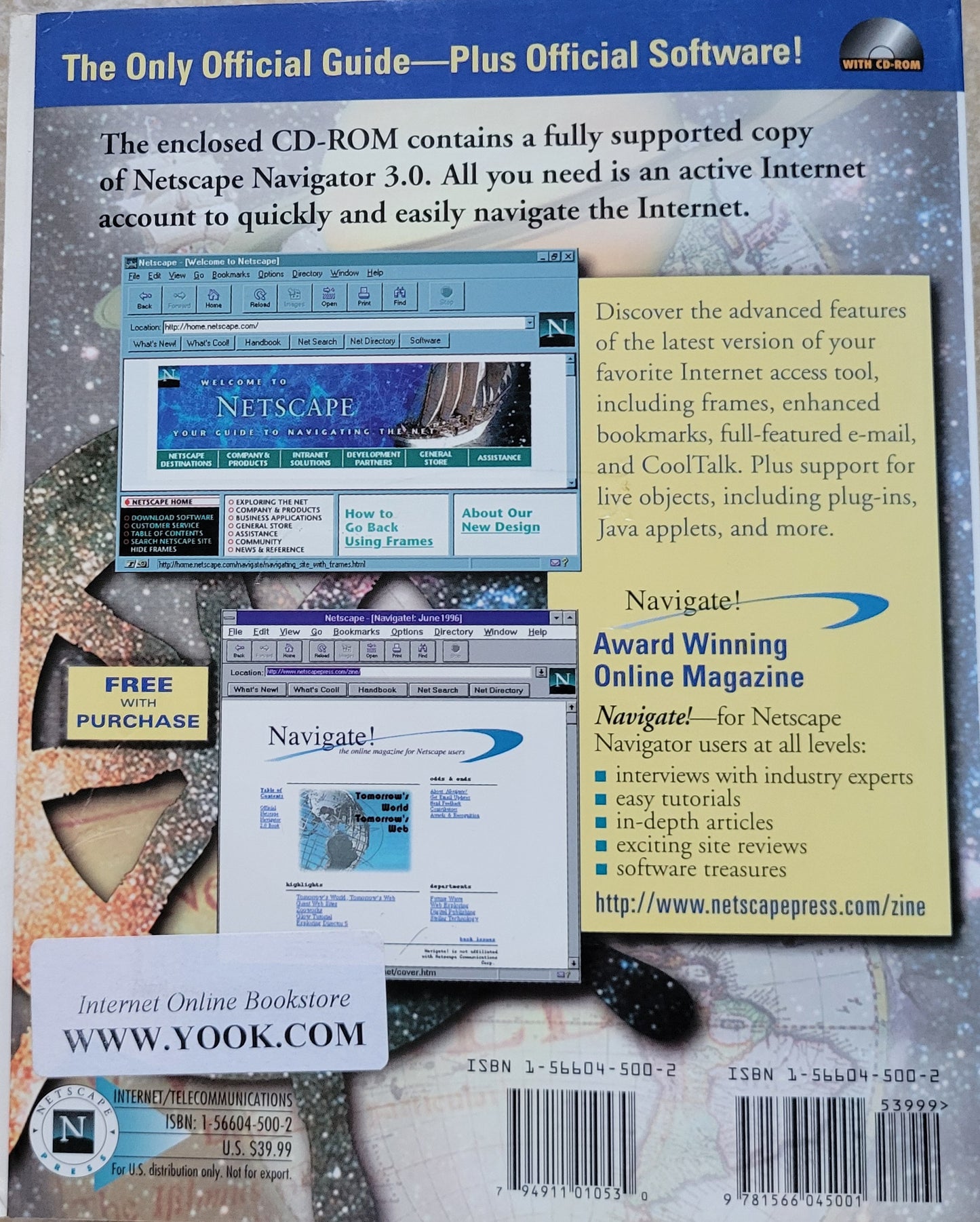 Vintage - Official Netscape Navigator 3.0, 1996