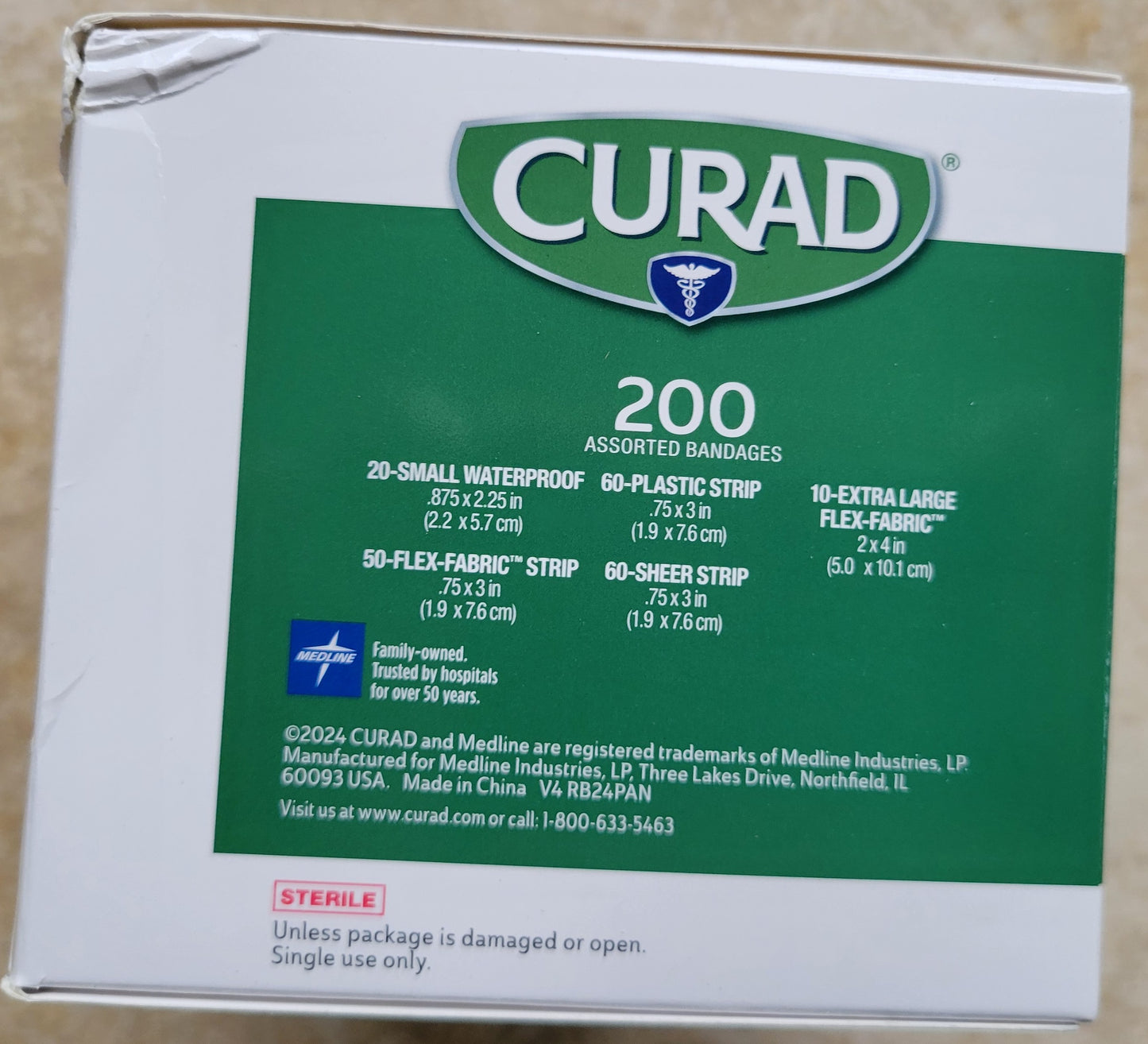 CURAD - 200 Variety Pack Assorted Bandages