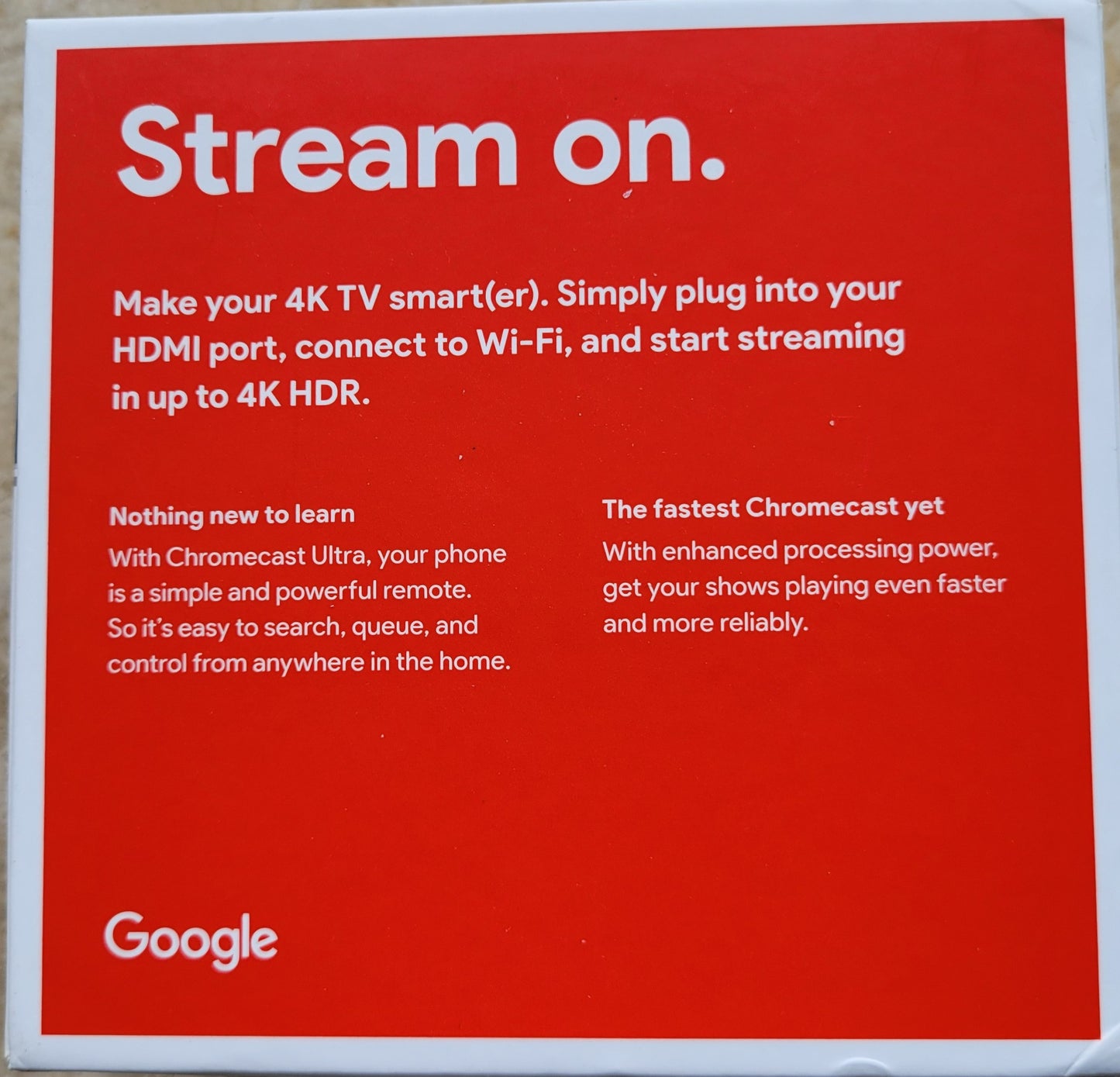 Google Chromecast Ultra
