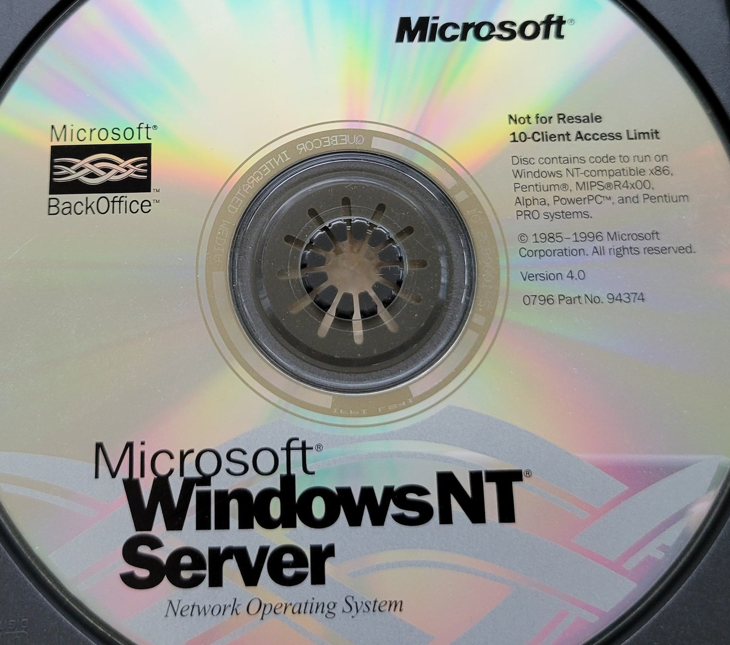 Vintage - Microsoft Windows NT Server Version 4.0