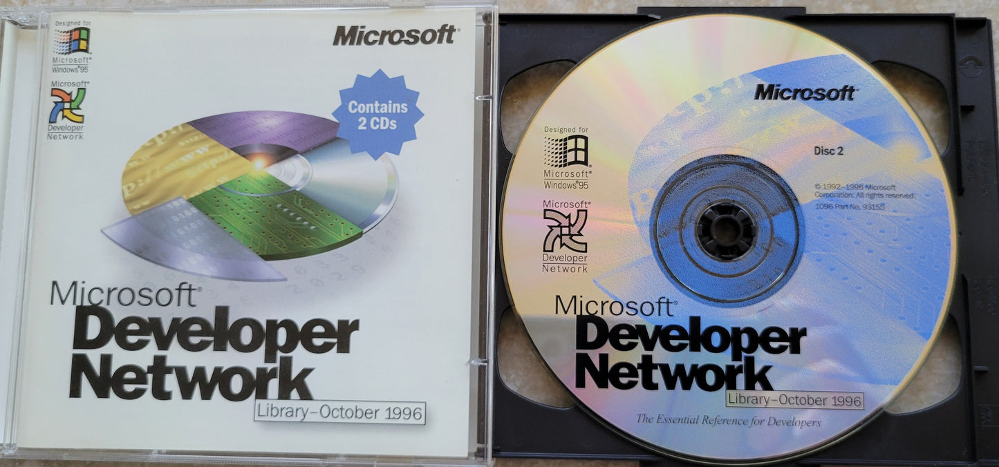Vintage - Microsoft Developer Network Library, 2 CDs, 1996