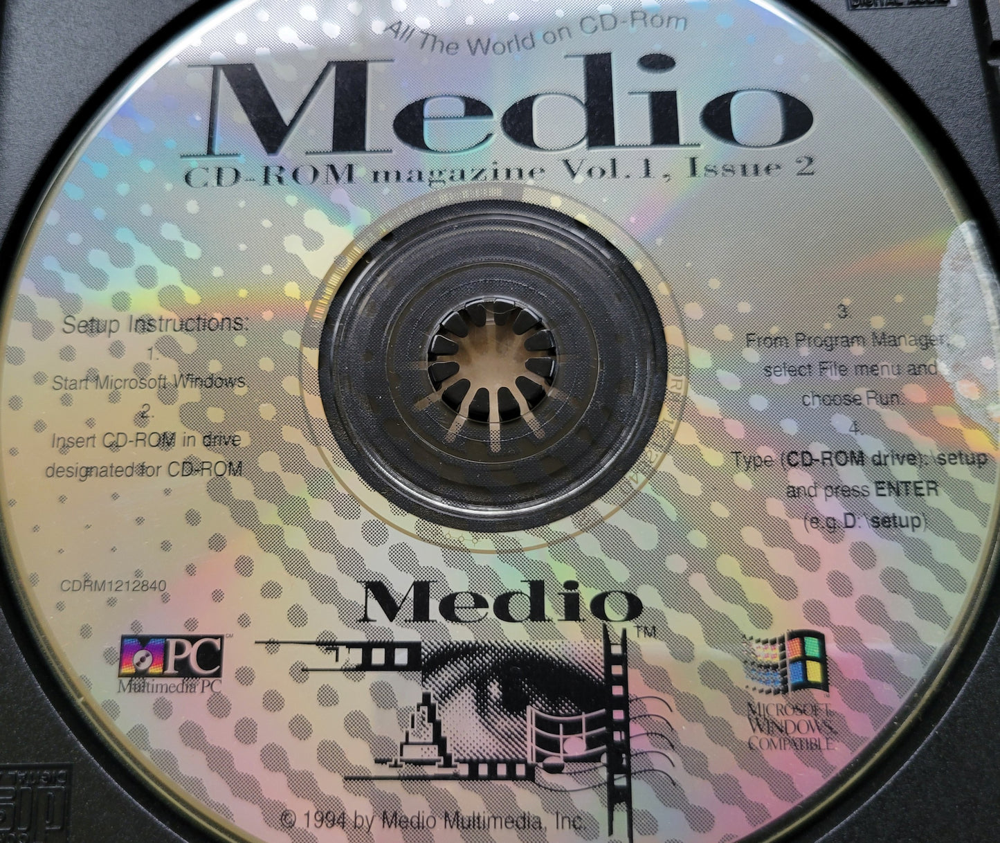 Vintage CD - Medio CD-ROM Magazine Vol. 1, Issue 2