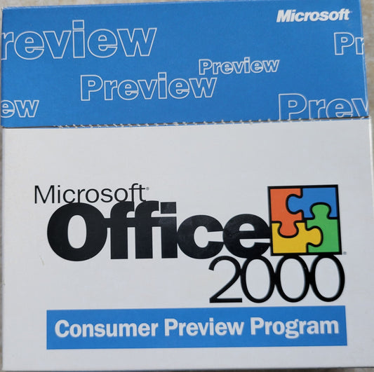 Microsoft Office 2000 Consumer Preview Program, 7 CDs