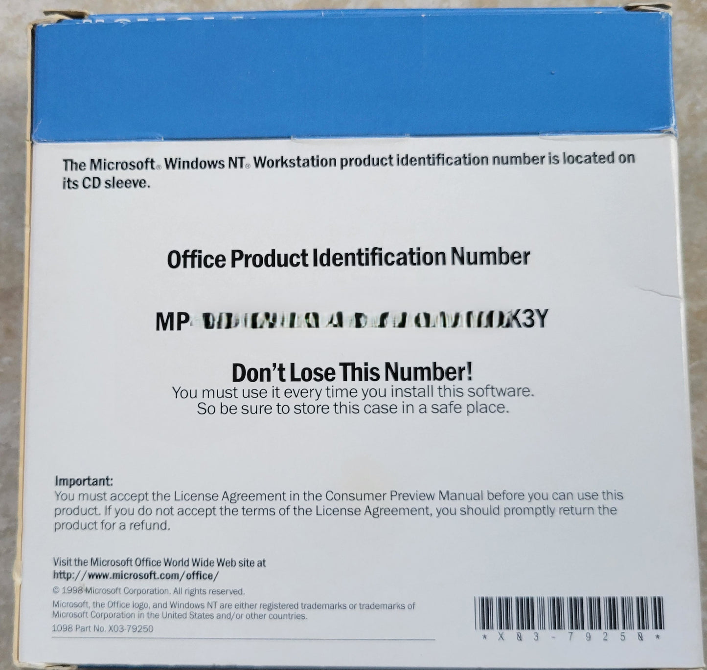 Microsoft Office 2000 Consumer Preview Program, 7 CDs