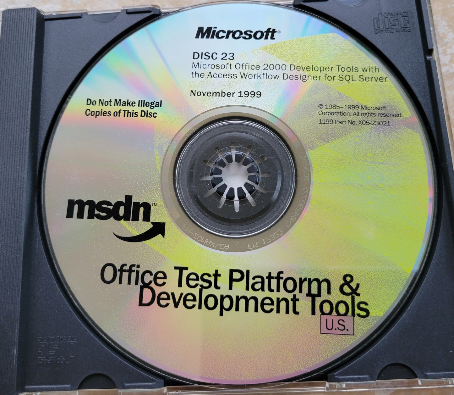 Vintage - Microsoft Office Test Platform & Development Tools, 1999