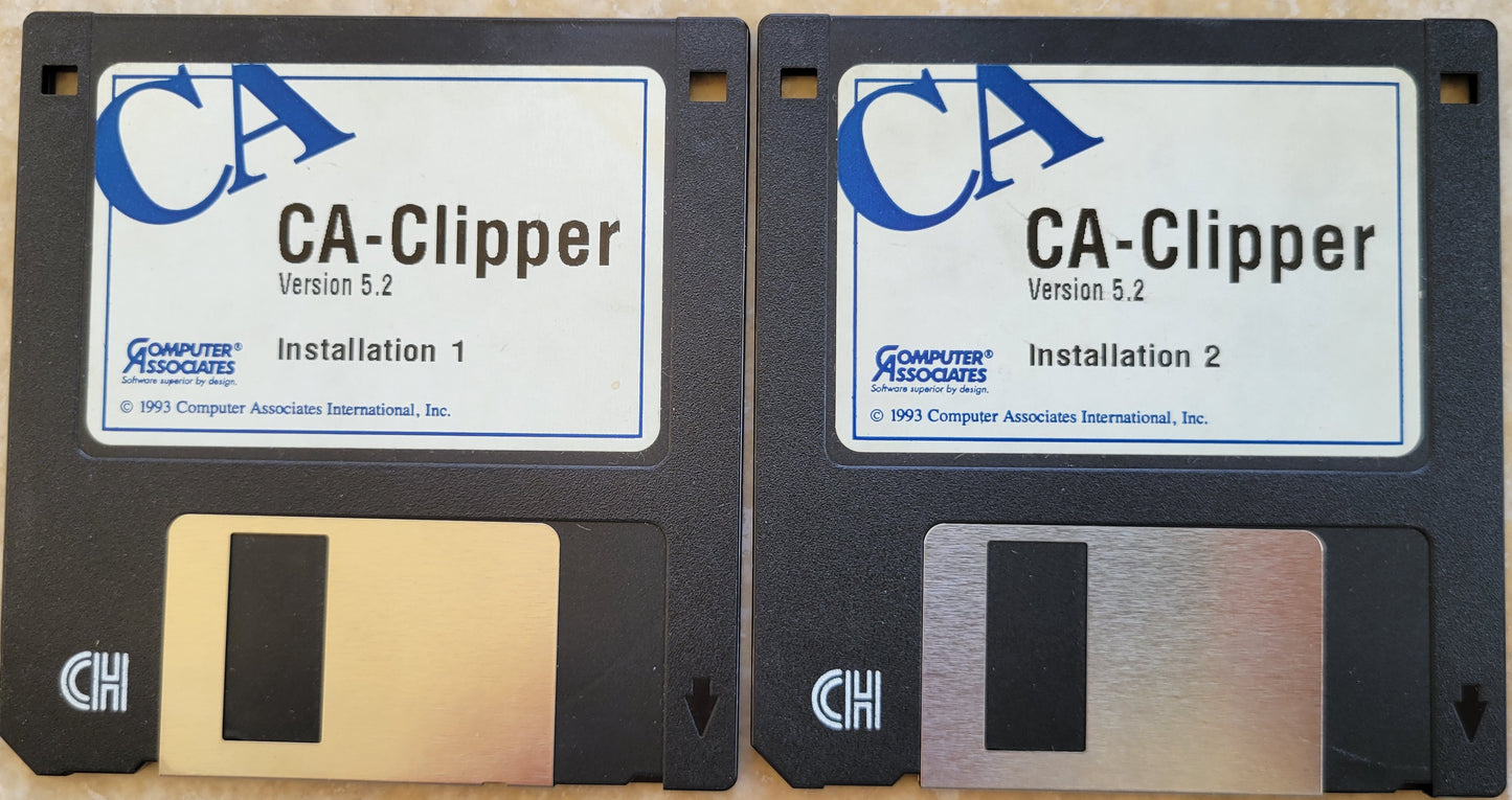Vintage Floppy Diskette - CA-Clipper, Version 5.2