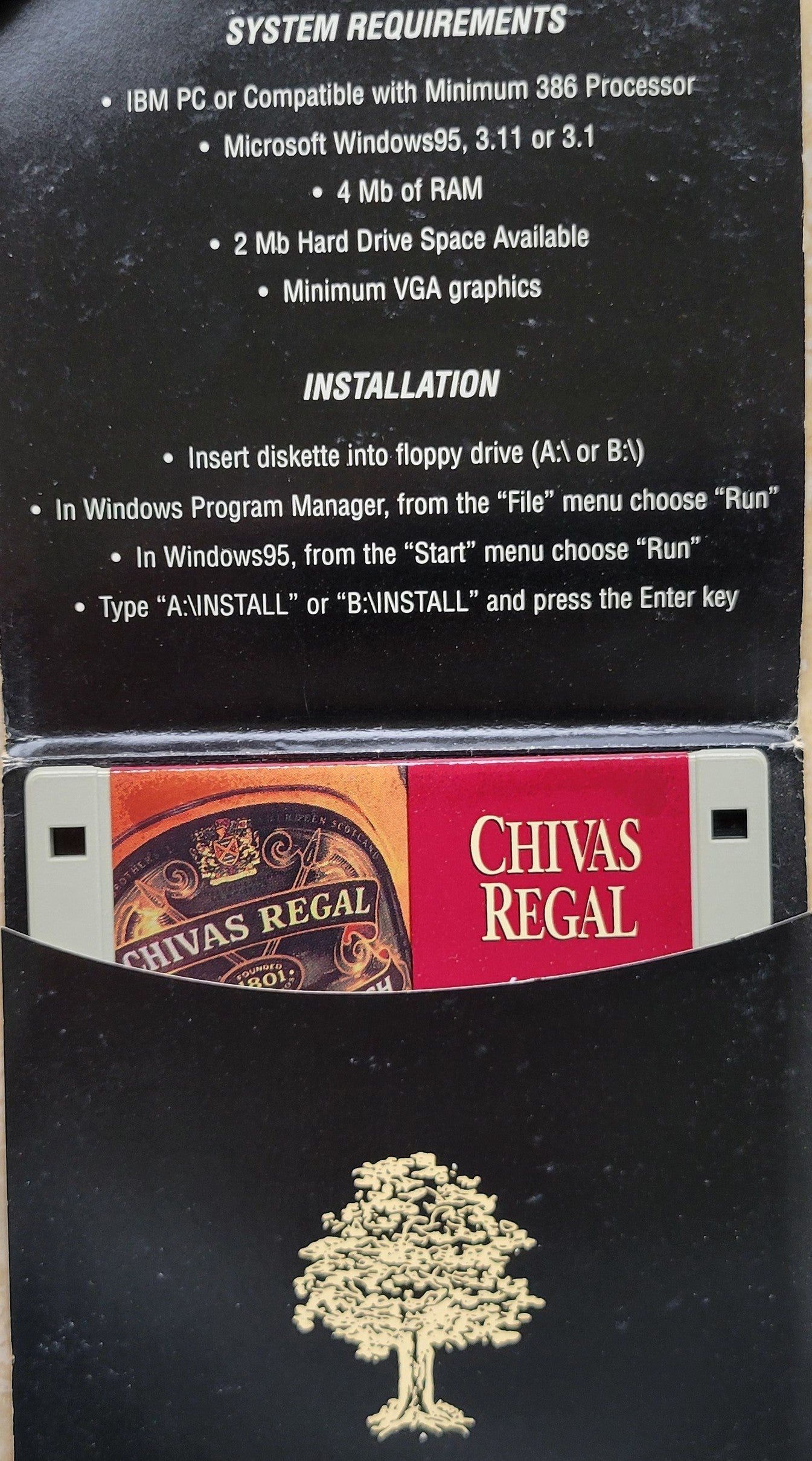 Vintage Floppy Diskette - Chivas Regal My family Free for Windows