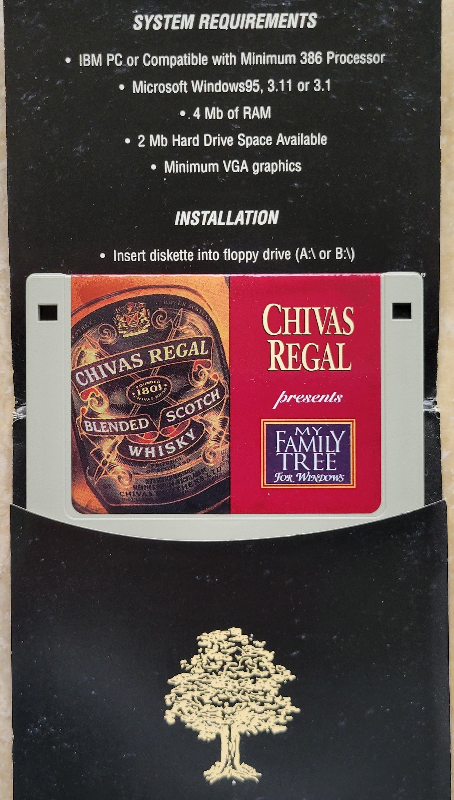 Vintage Floppy Diskette - Chivas Regal My family Free for Windows