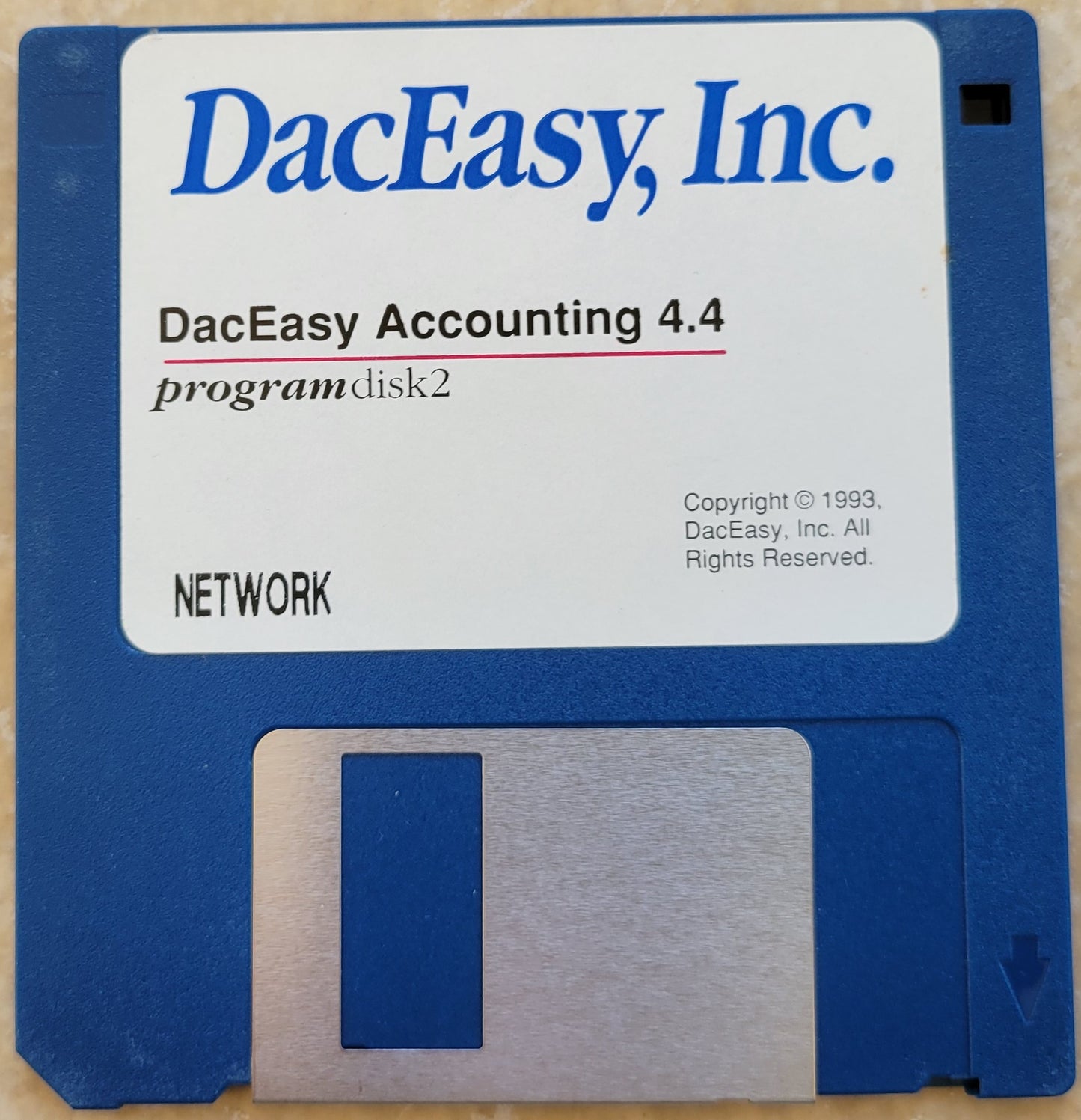 Vintage Floppy Diskette - DacEasy Accounting 4.4 Disks