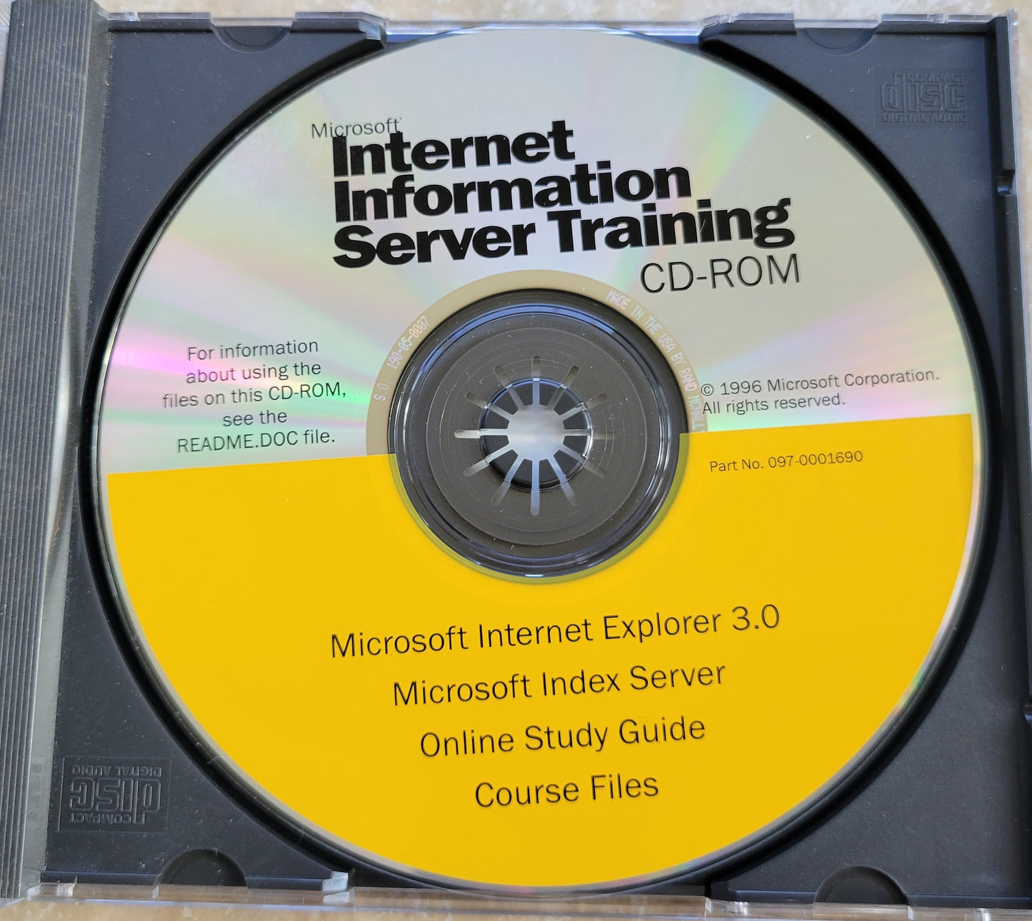 Vintage - Microsoft Internet Information Server Training CD-ROM, 1996
