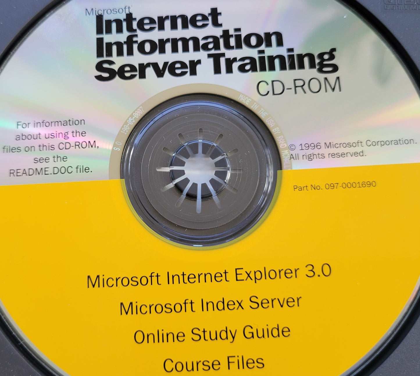 Vintage - Microsoft Internet Information Server Training CD-ROM, 1996