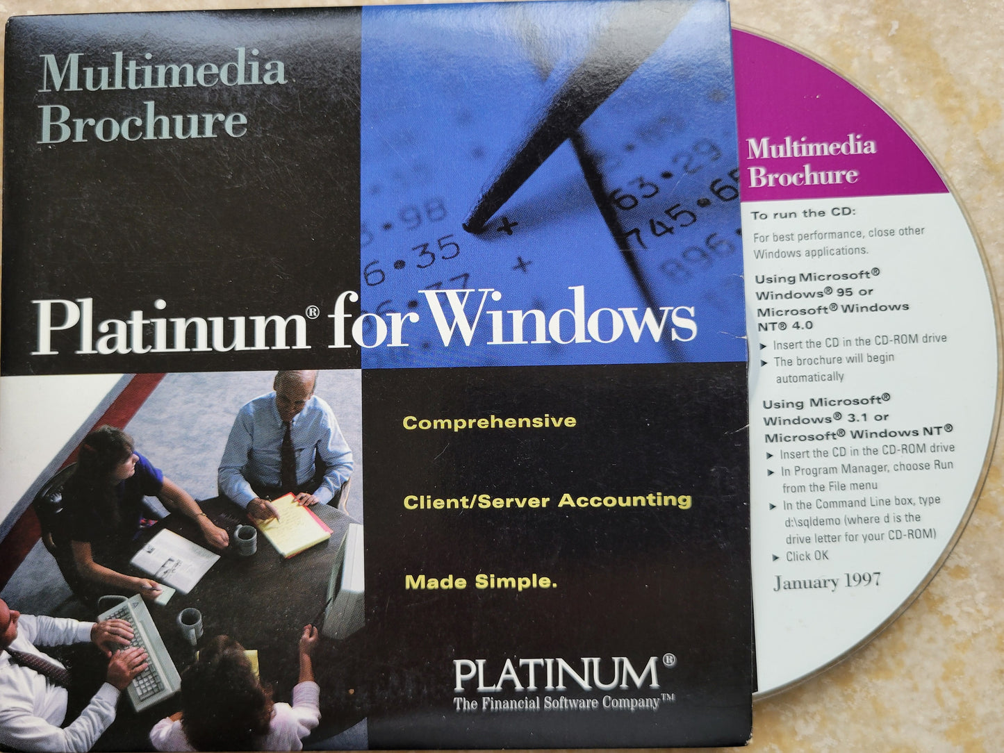Vintage - Multimedia Brochure CD-ROM for Platinum SQL