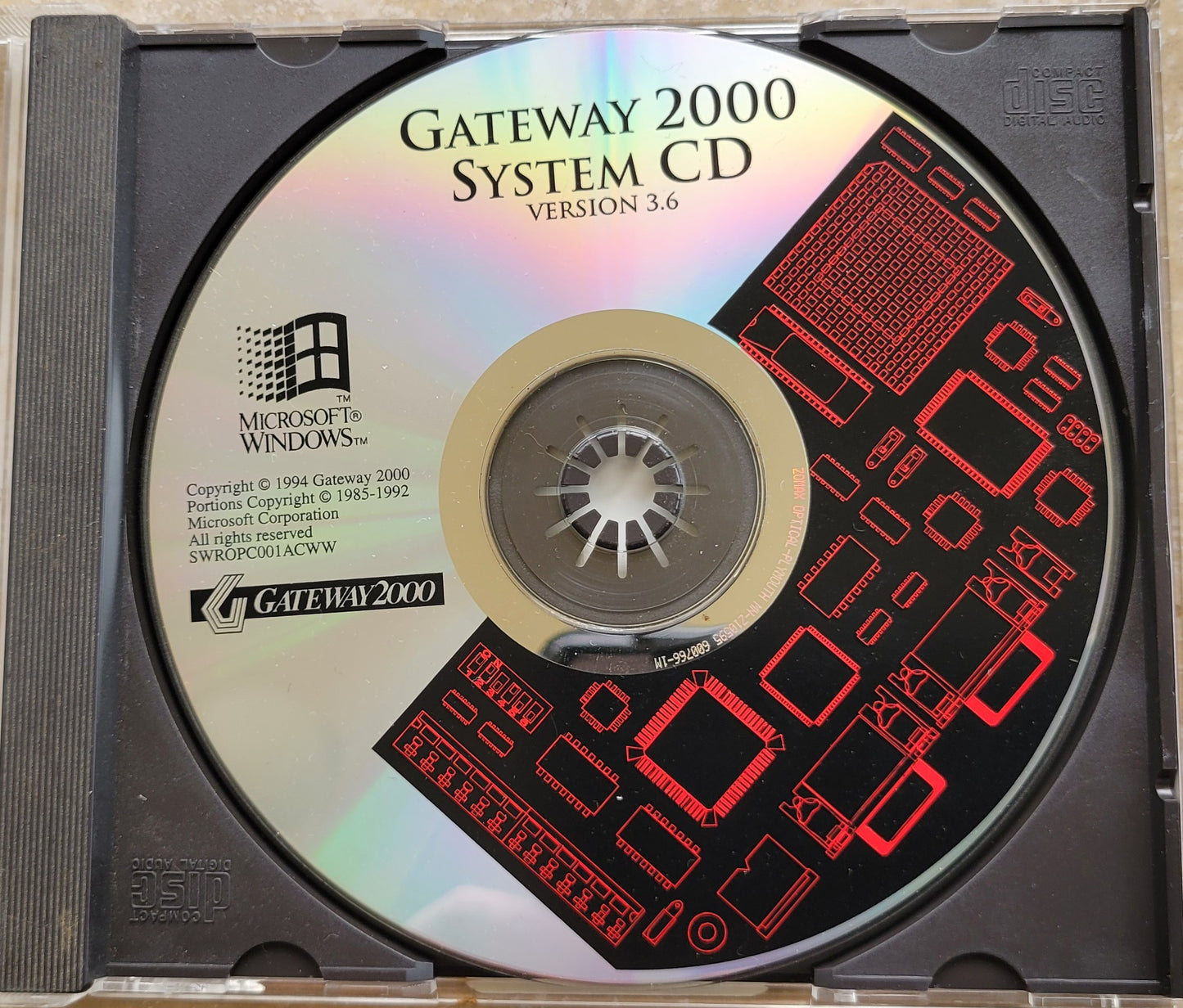 Vintage - Gateway 2000 System CD for Microsoft Windows, Version 3.6  Released in 1994