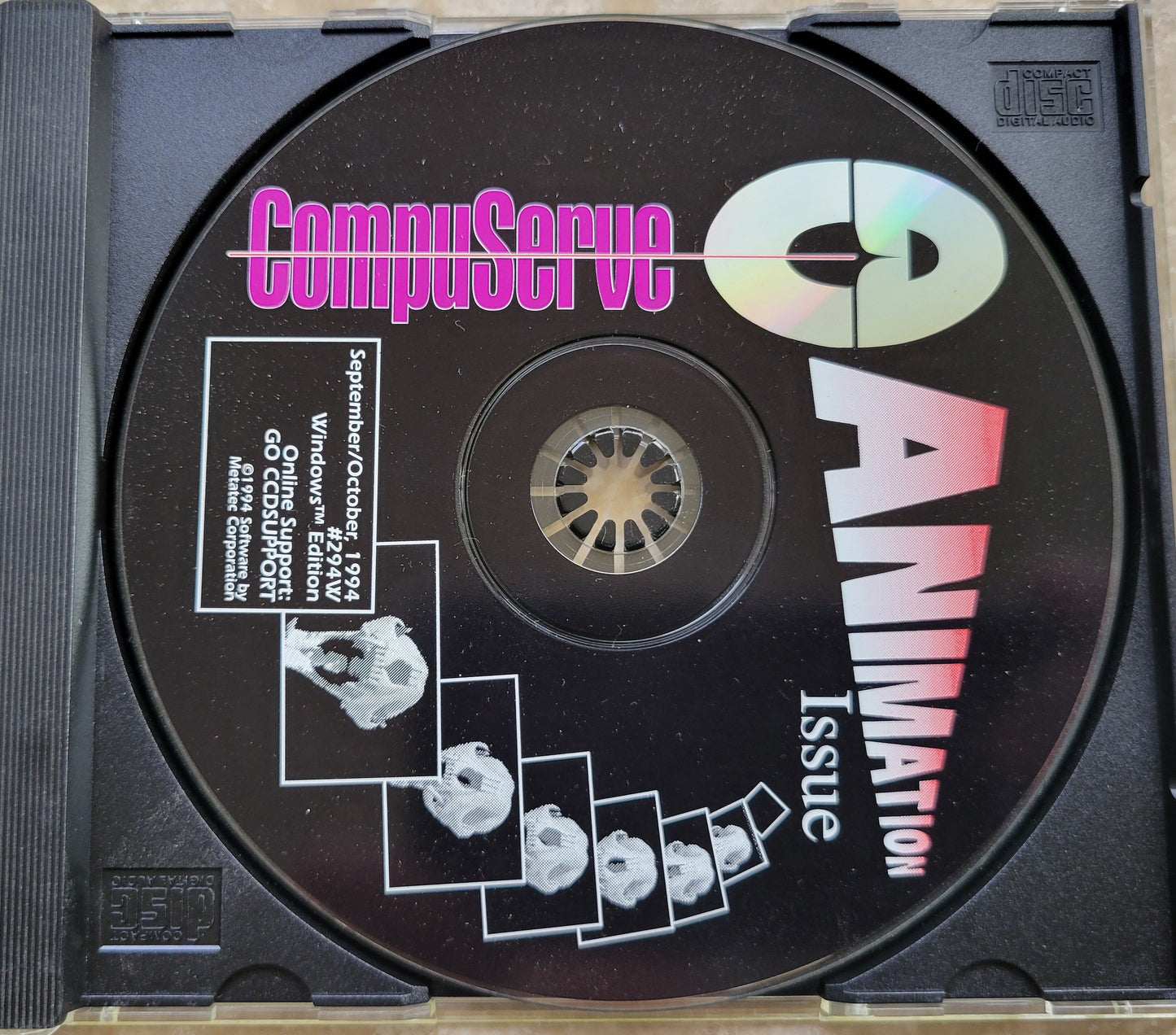 Vintage - CompuServe Animation Issue CD for Windows, 1994 #294W