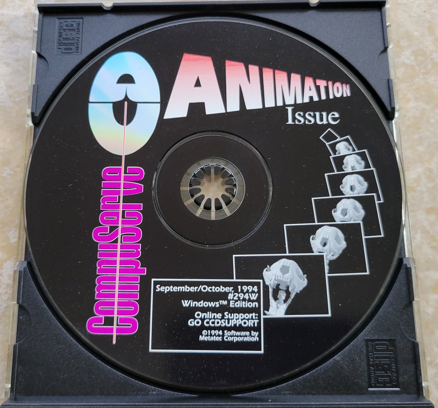 Vintage - CompuServe Animation Issue CD for Windows, 1994 #294W