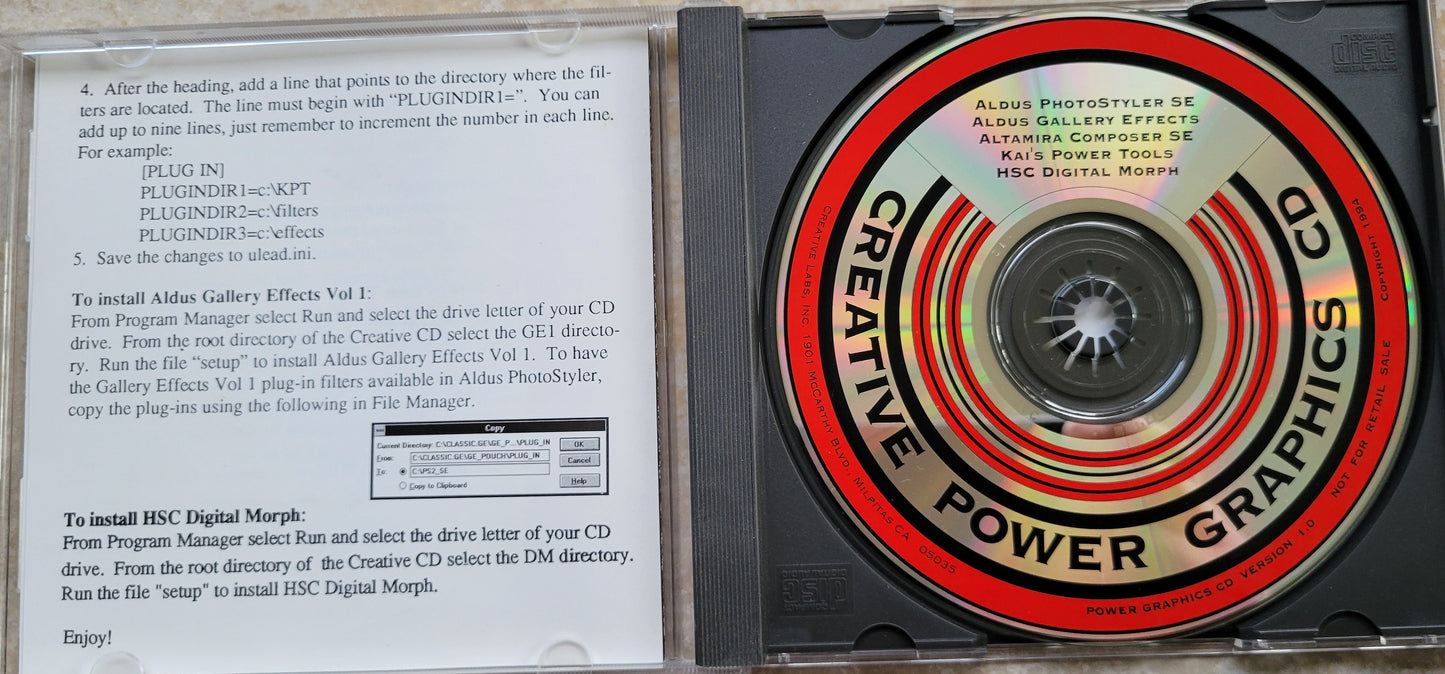 Vintage - CREATIVE Power Graphics CD