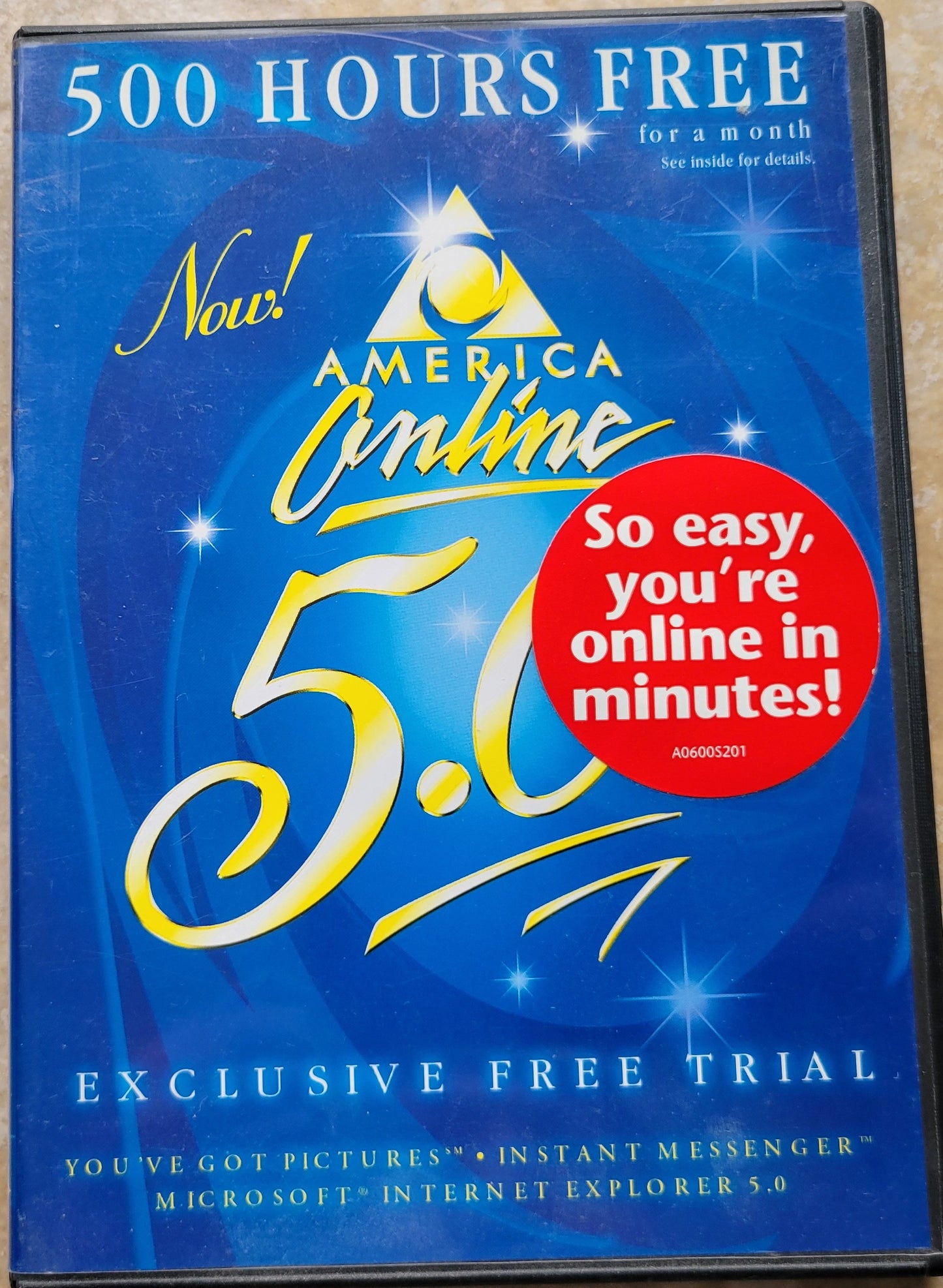Vintage - America Online 5.0 in Year 1999