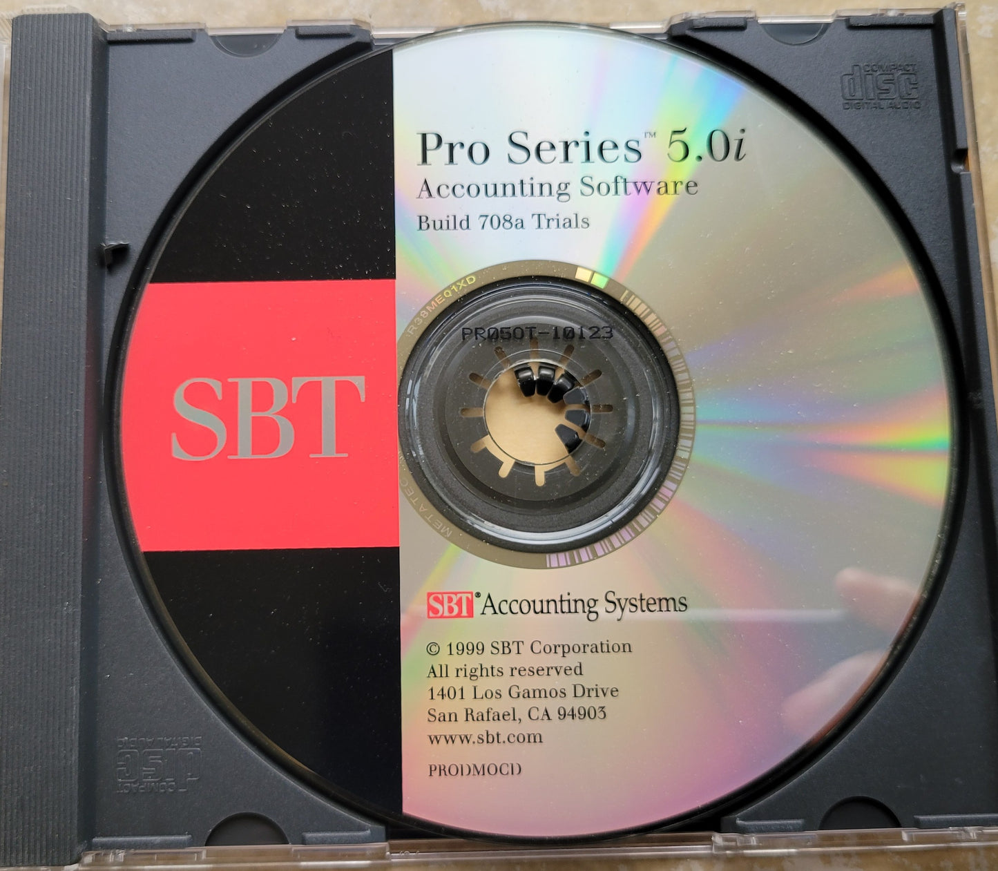 Vintage - SBT Pro Series 5.0i Accounting Build 708a Trials  Released in 1999  SBT Accounting Systems