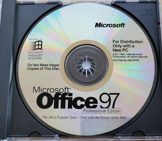 Vintage - Microsoft Office 97 Professional Edition, 1996