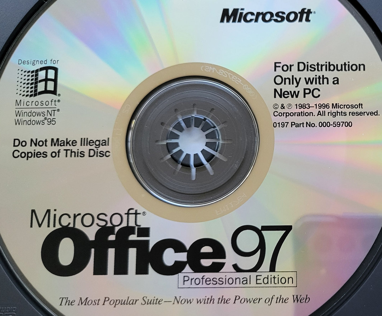 Vintage - Microsoft Office 97 Professional Edition, 1996
