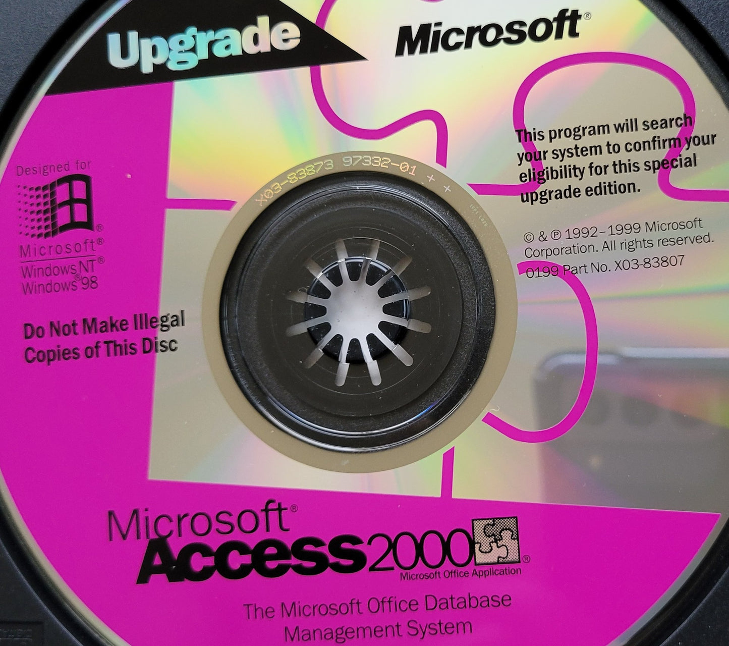 Vintage - Microsoft Access 2000 Upgrade, 1999