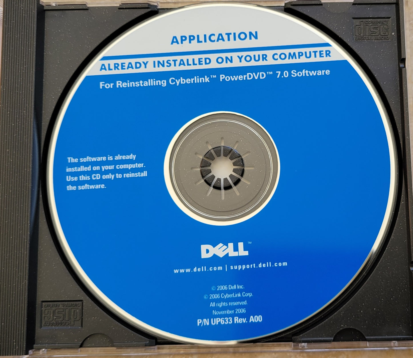 Vintage - Dell Cyberlink PowerDVD 7.0 Software, 2006