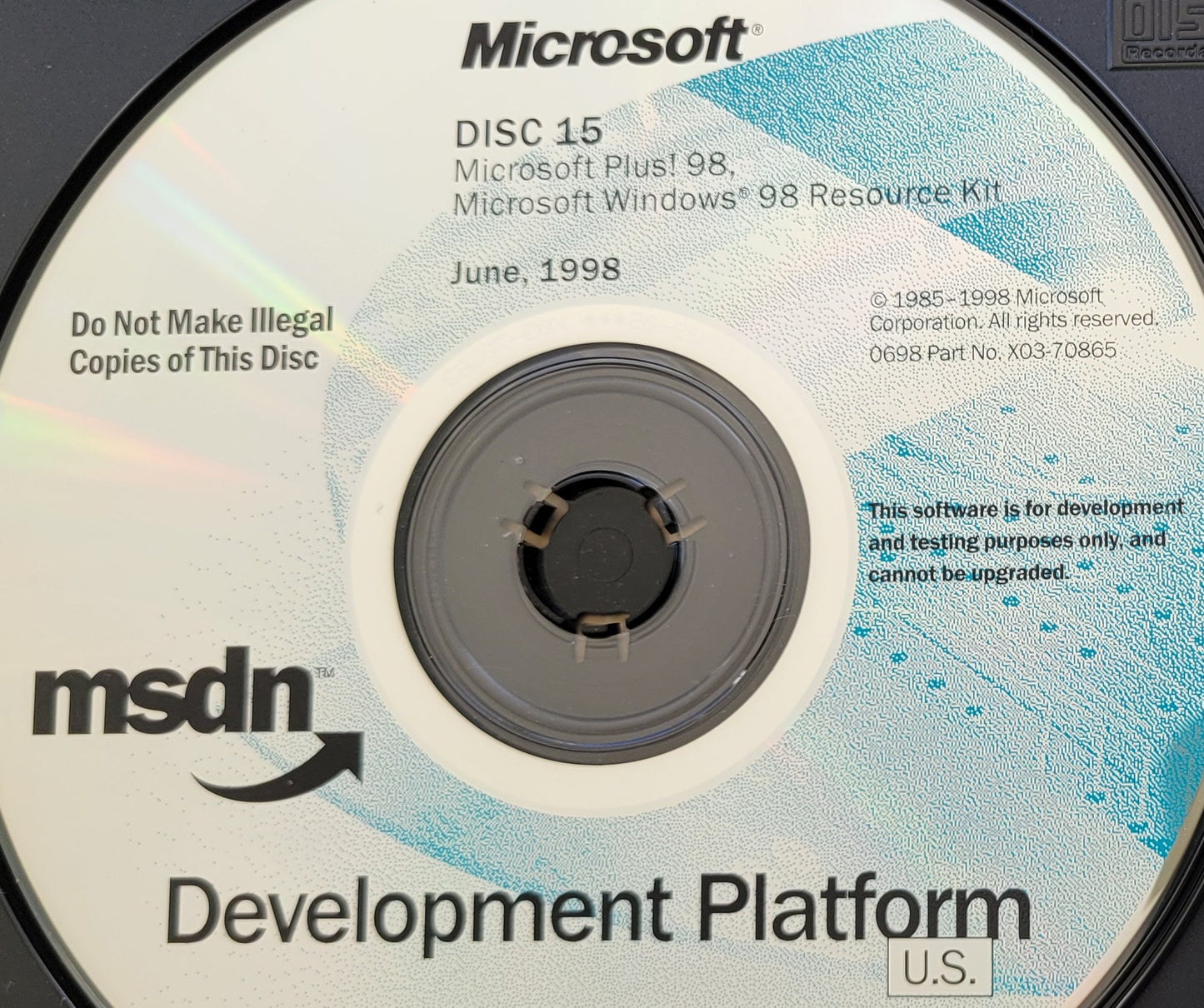 Vintage - Microsoft Plus 98 & Windows 98 Resource Kit, 1998