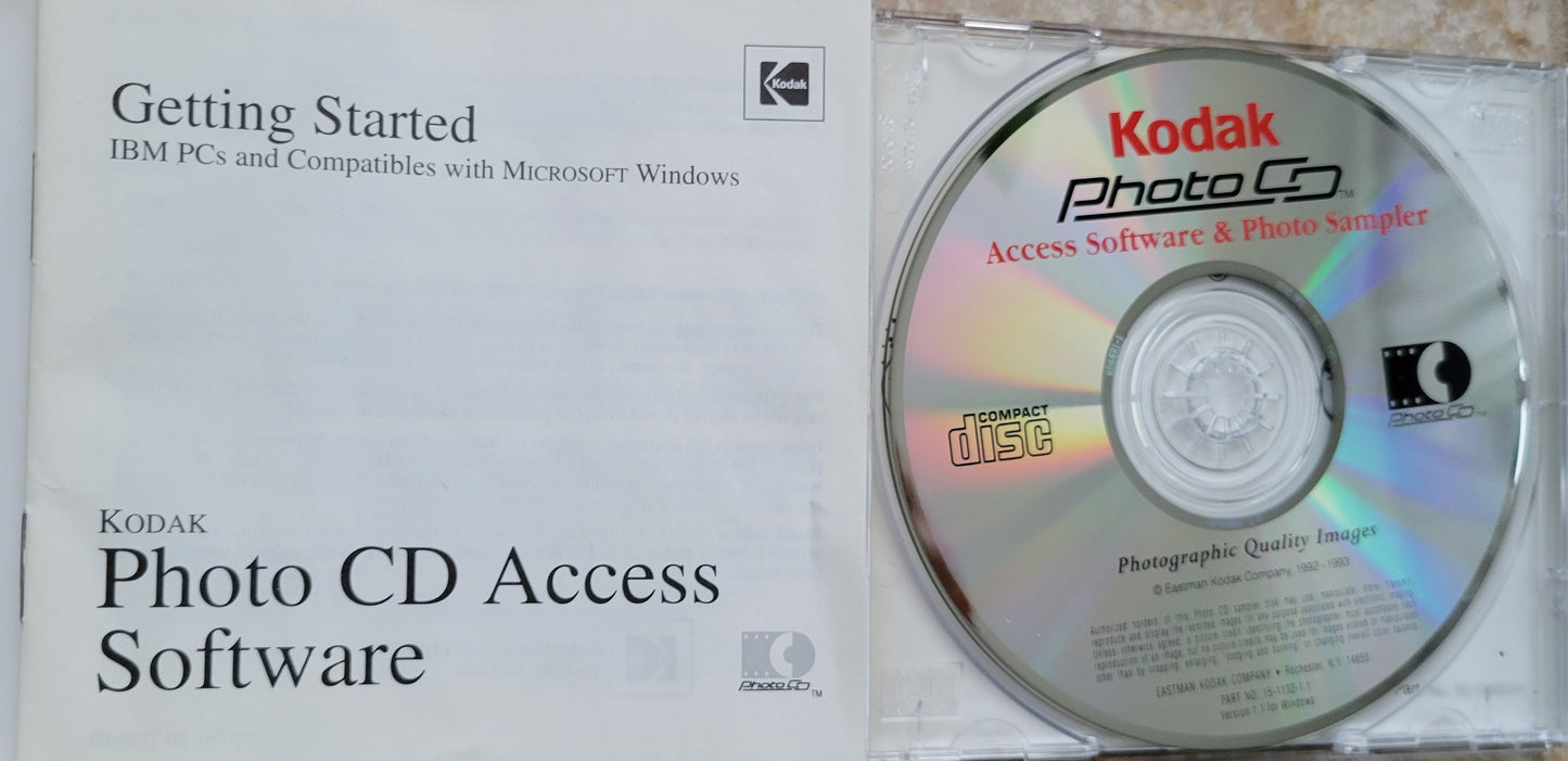 Vintage - KODAK Photo CD Access Software & Photo Sampler, 1993
