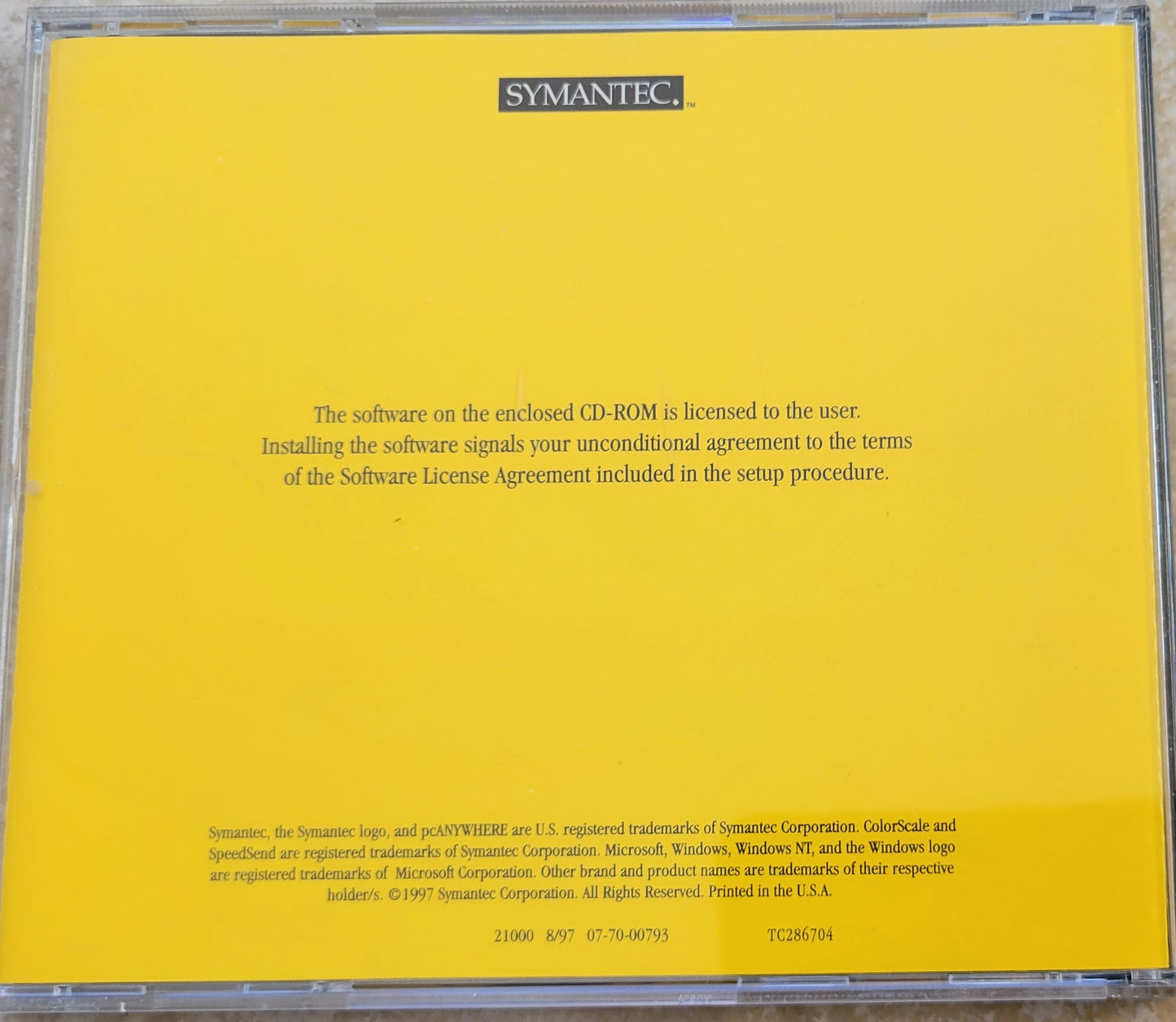 Vintage - SYMANTEC PCAnywhere 32 Version 8.0, 1997