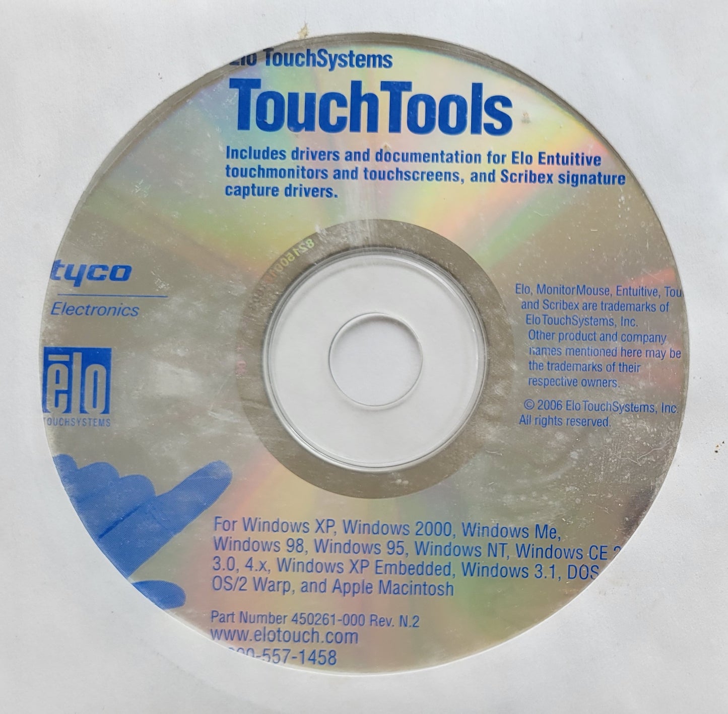 Elo TouchSystems TouchTools, Drivers and Documentation, 2006