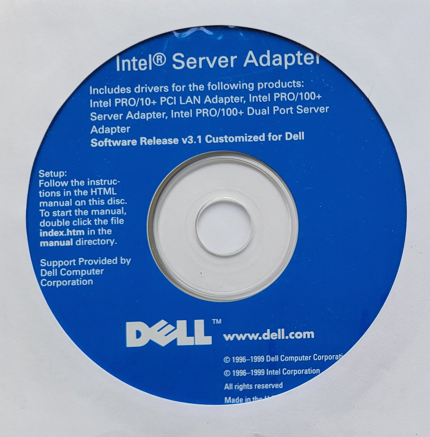 Vintage - Intel PRO/10+ PCI LAN Server Adapter by Dell, 1999