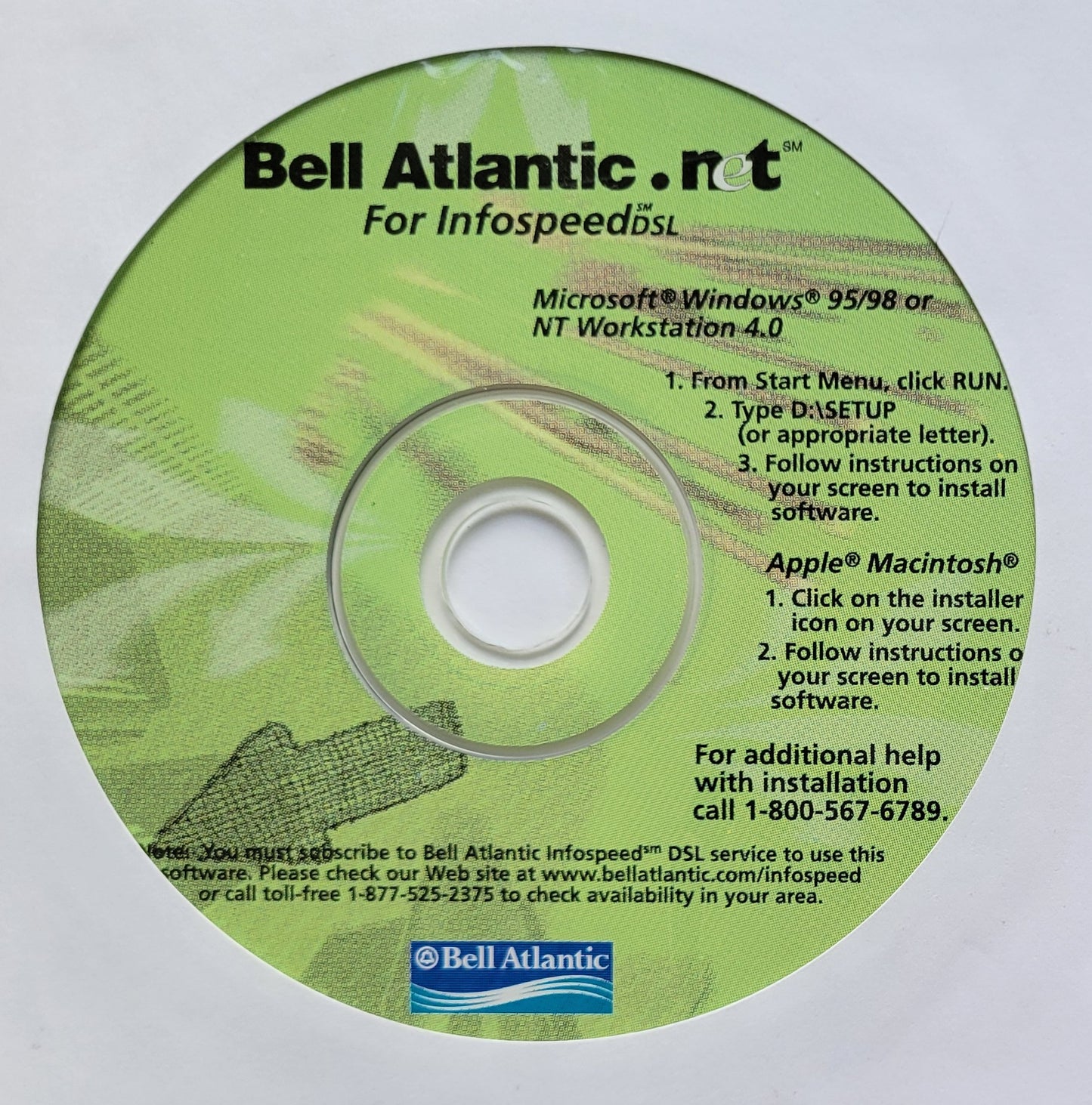 Vintage CD - Bell Atlantic for Infospeed, 1999