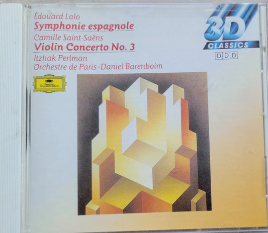 Music CD - Edouard Lalo: Symphonie Espagnole, Saint-Saens: Violin Concerto No. 3, 1983