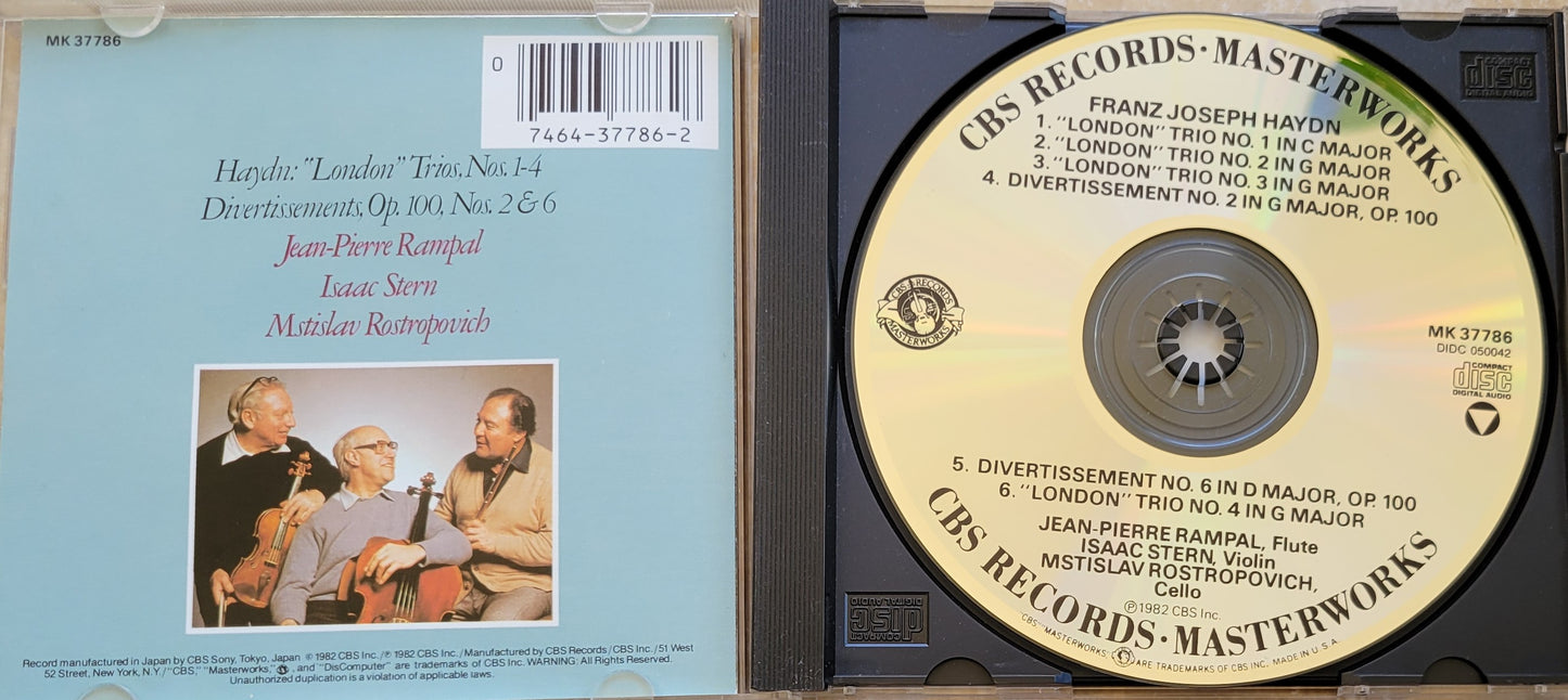 Music CD - Haydn: "London" Trios, Nos. 1-4, 1982