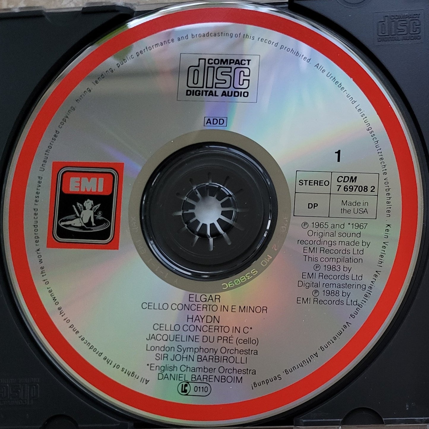 Music CD - Jacqueline Du Pre, Impressions, 2 CDs, 1988