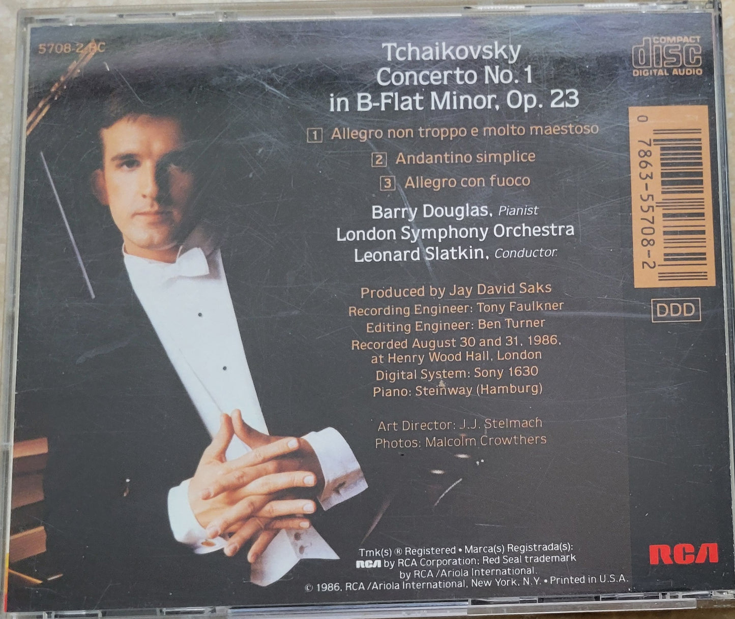 Music CD - Tchaikovsky: Piano Concerto No. 1, 1986