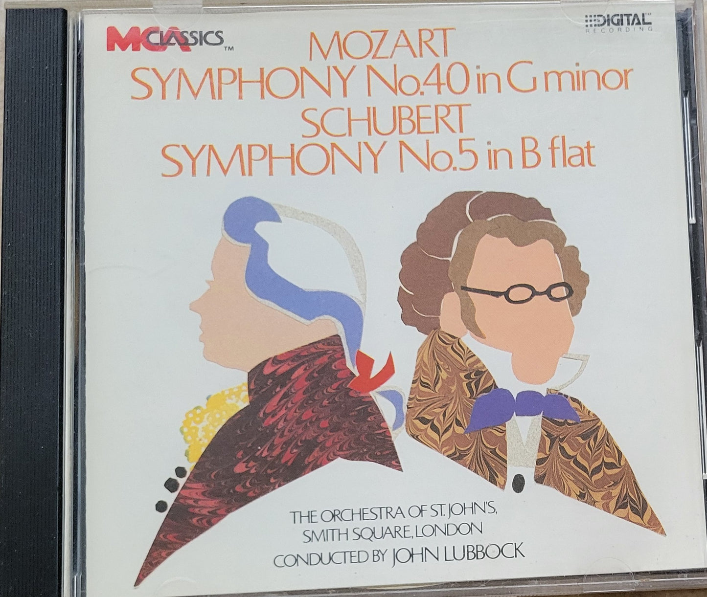 Music CD - Mozart: Symphony No. 40, Schubert: Symphony No. 5, 1986